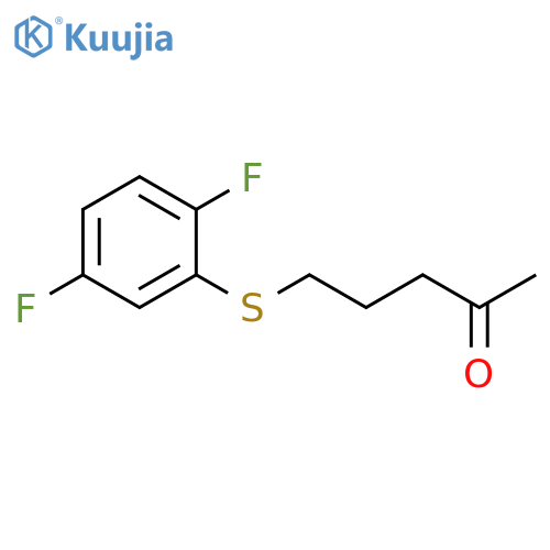 2-Pentanone, 5-[(2,5-difluorophenyl)thio]- structure