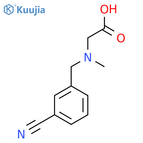 2-{(3-Cyanophenyl)methyl(methyl)amino}acetic Acid structure
