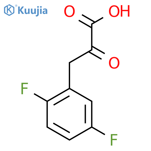 3-(2,5-difluorophenyl)-2-oxopropanoic acid structure