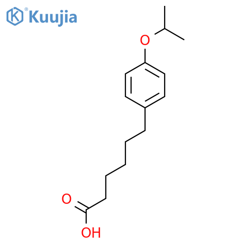 6-4-(propan-2-yloxy)phenylhexanoic acid structure
