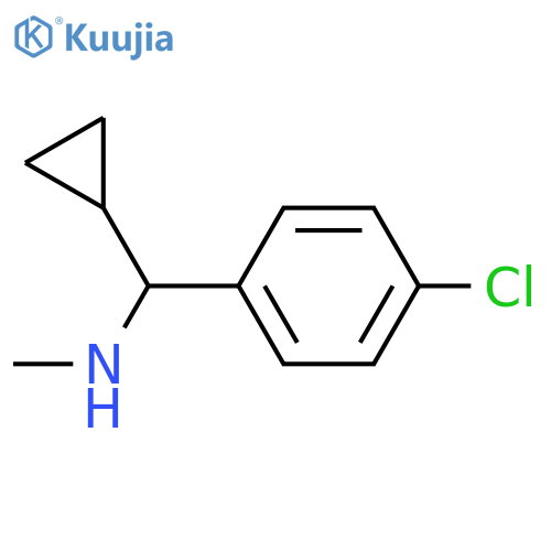 (4-Chlorophenyl)(cyclopropyl)methyl(methyl)amine structure