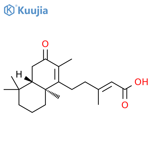 2-Pentenoic acid, 3-methyl-5-[(4aS,8aS)-3,4,4a,5,6,7,8,8a-octahydro-2,5,5,8a-tetramethyl-3-oxo-1-naphthalenyl]-, (2E)- structure