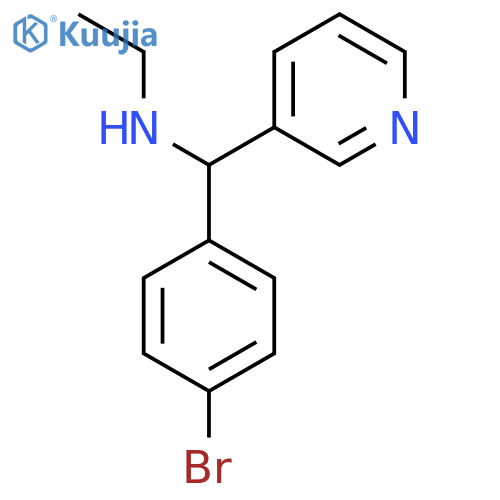 (4-Bromophenyl)(pyridin-3-yl)methyl(ethyl)amine structure