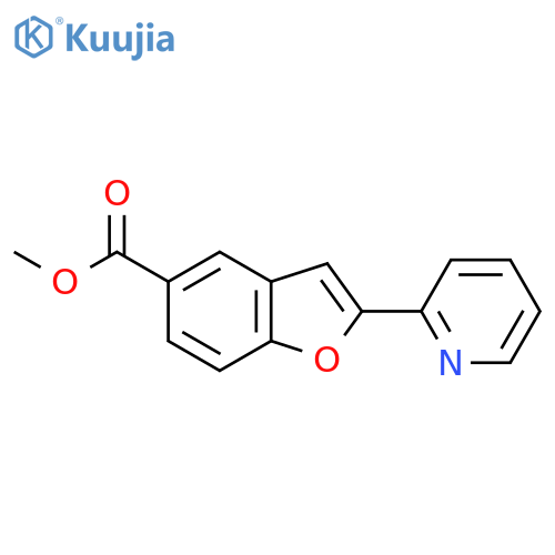 2-Pyridin-2-yl-benzofuran-5-carboxylic acid methyl ester structure