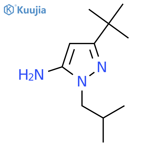 3-(Tert-butyl)-1-isobutyl-1H-pyrazol-5-amine structure