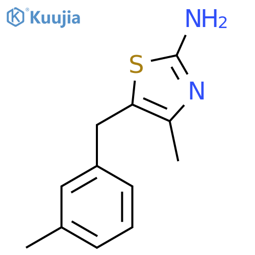 4-Methyl-5-[(3-methylphenyl)methyl]-2,3-dihydro-1,3-thiazol-2-imine structure