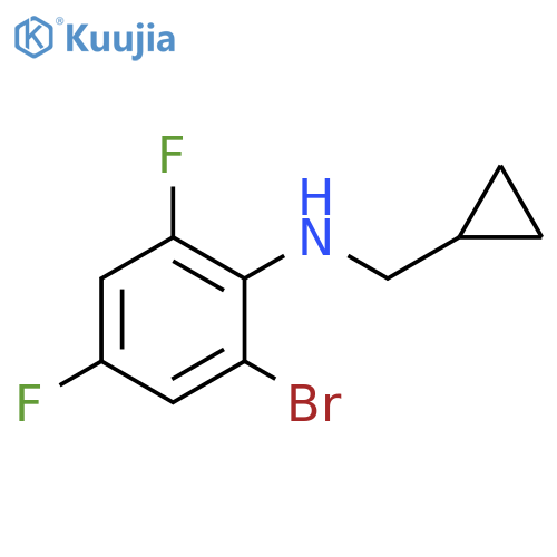 2-bromo-N-(cyclopropylmethyl)-4,6-difluoroaniline structure