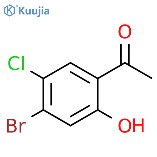 1-(4-Bromo-5-chloro-2-hydroxyphenyl)ethanone structure
