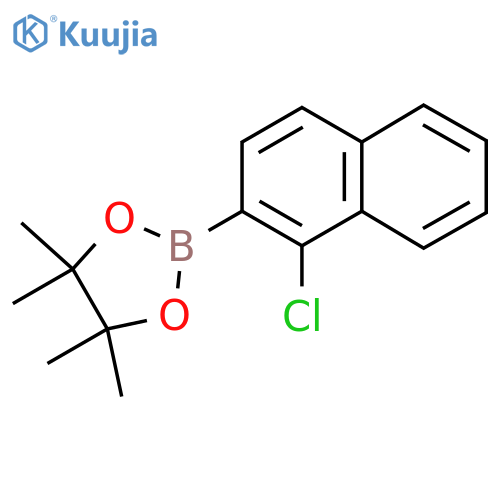 2-(1-Chloronaphthalen-2-yl)-4,4,5,5-tetramethyl-1,3,2-dioxaborolane structure