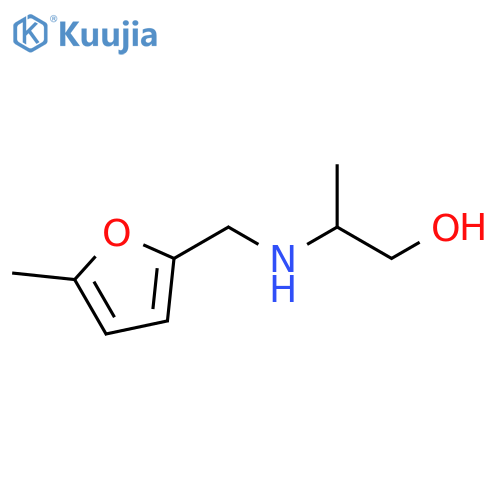 2-{(5-methylfuran-2-yl)methylamino}propan-1-ol structure