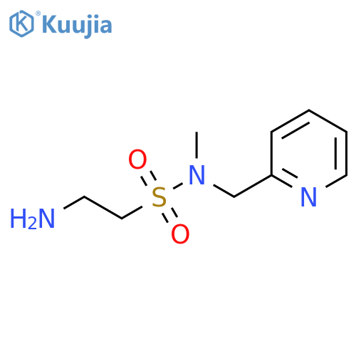 2-amino-N-methyl-N-(pyridin-2-ylmethyl)ethanesulfonamide hydrochloride structure