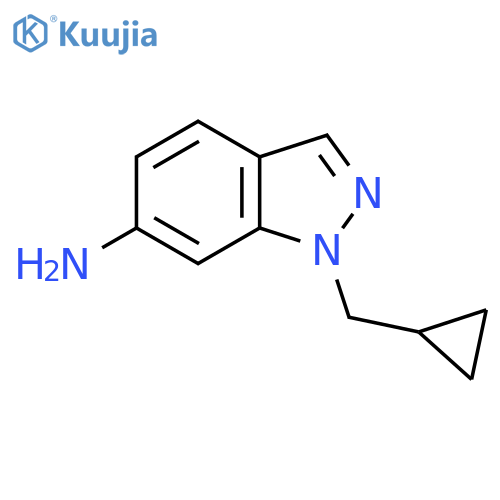 1-(cyclopropylmethyl)-1H-indazol-6-amine structure
