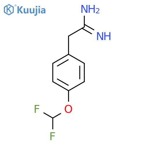 2-4-(difluoromethoxy)phenylethanimidamide structure