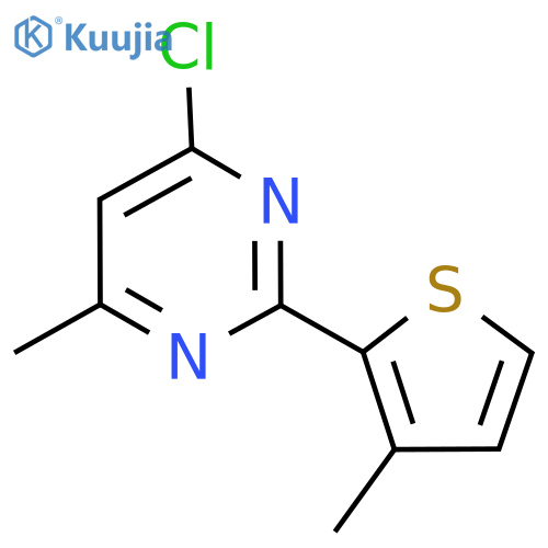 4-Chloro-6-methyl-2-(3-methylthiophen-2-yl)pyrimidine structure