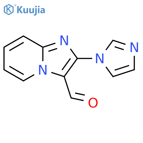 2-(1H-imidazol-1-yl)imidazo1,2-apyridine-3-carbaldehyde structure