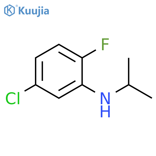 5-chloro-2-fluoro-N-(propan-2-yl)aniline structure