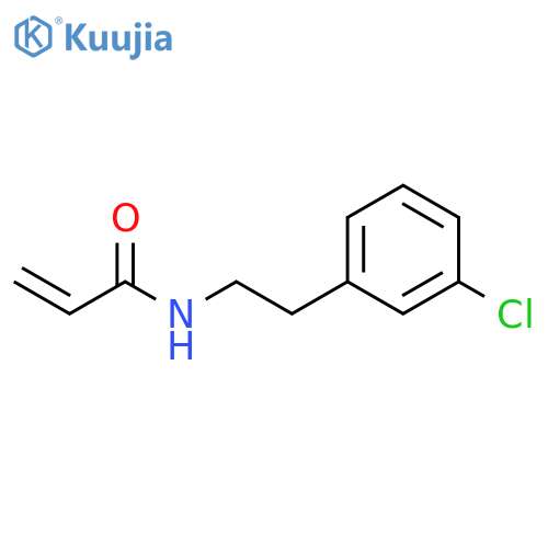 N-2-(3-chlorophenyl)ethylprop-2-enamide structure