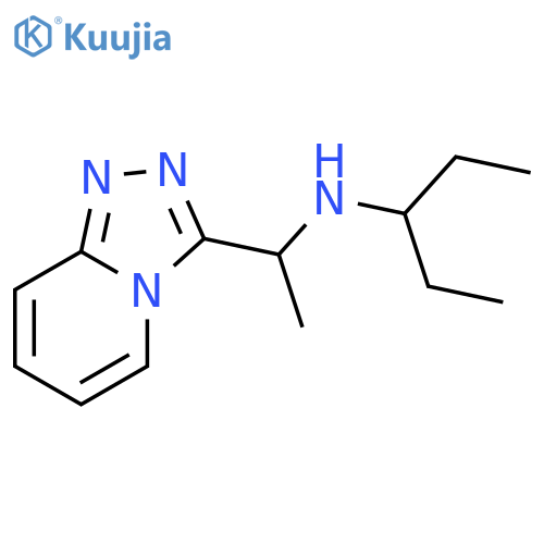 (pentan-3-yl)(1-{1,2,4triazolo4,3-apyridin-3-yl}ethyl)amine structure