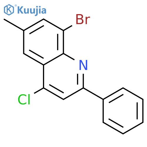 8-bromo-4-chloro-6-methyl-2-phenylquinoline structure