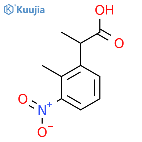 2-Methyl-3-nitrophenylpropanoic acid structure