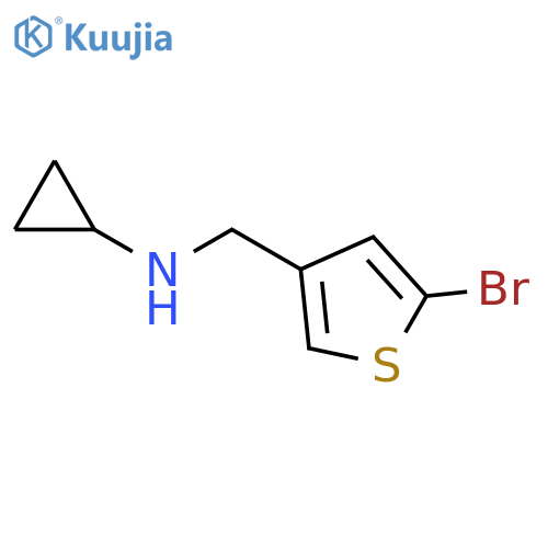 N-(5-Bromothiophen-3-yl)methylcyclopropanamine structure