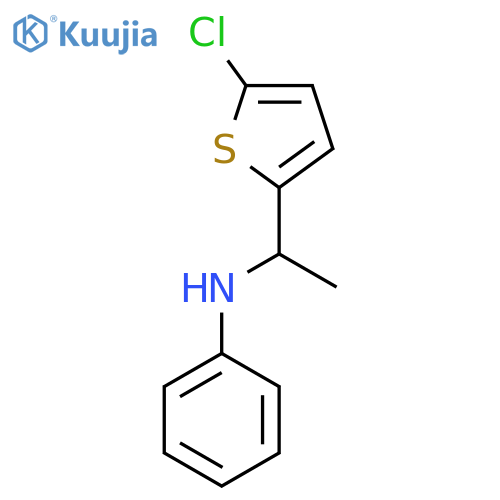 N-1-(5-chlorothiophen-2-yl)ethylaniline structure