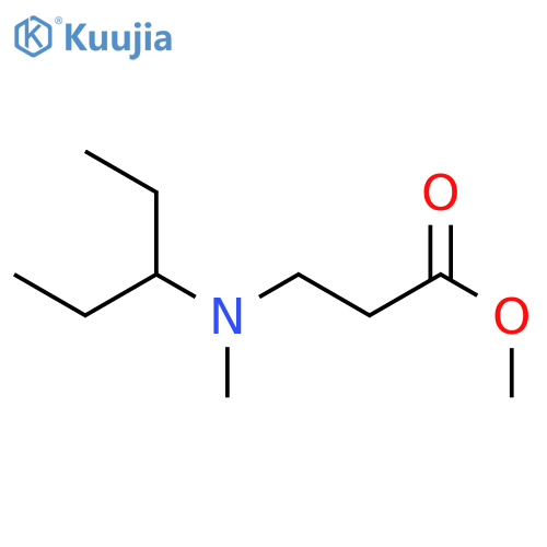 methyl 3-(methyl(pentan-3-yl)amino)propanoate structure