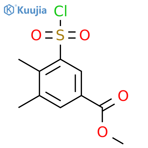 Methyl 3-(chlorosulfonyl)-4,5-dimethylbenzoate structure