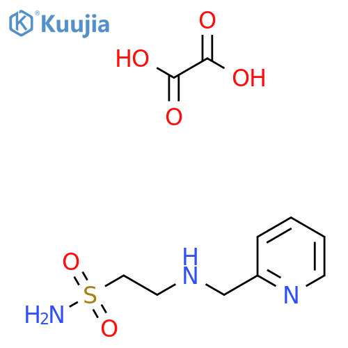 2-(Pyridin-2-ylmethyl)aminoethanesulfonamide oxalate structure