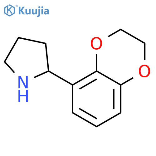 2-(2,3-dihydro-1,4-benzodioxin-5-yl)pyrrolidine structure