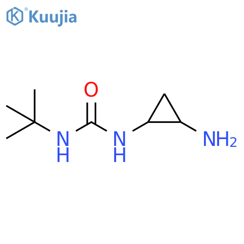 Urea, N-(2-aminocyclopropyl)-N'-(1,1-dimethylethyl)- structure
