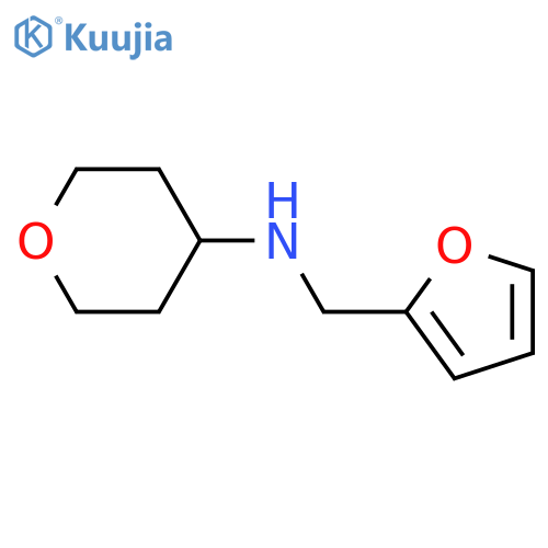 N-[(furan-2-yl)methyl]oxan-4-amine structure