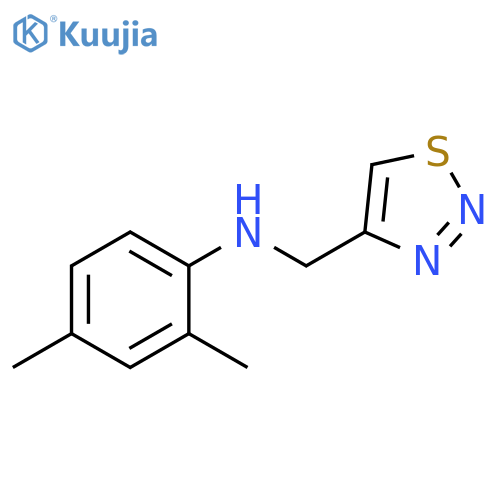 2,4-dimethyl-N-(1,2,3-thiadiazol-4-yl)methylaniline structure