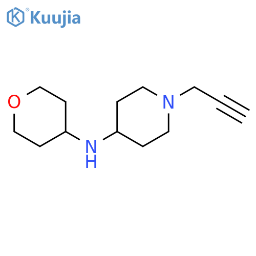 N-(oxan-4-yl)-1-(prop-2-yn-1-yl)piperidin-4-amine structure