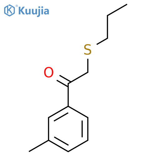 2-(Propylthio)-1-(m-tolyl)ethan-1-one structure