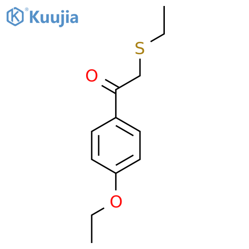 1-(4-Ethoxyphenyl)-2-(ethylthio)ethan-1-one structure