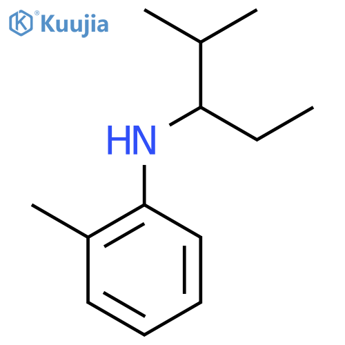 2-methyl-N-(2-methylpentan-3-yl)aniline structure