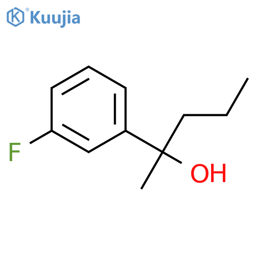 2-(3-fluorophenyl)pentan-2-ol structure
