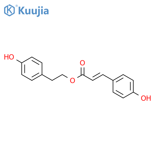 2-(p-hydroxyphenyl)ethyl p-coumarate structure