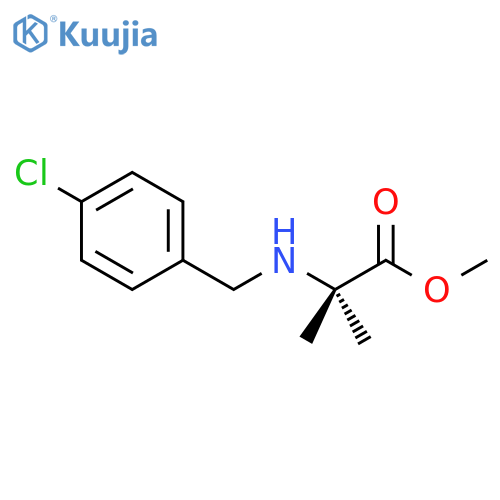 Methyl 2-{(4-chlorophenyl)methyl-amino}-2-methylpropanoate structure