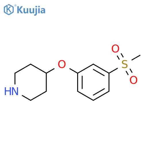 4-(3-methanesulfonylphenoxy)piperidine structure