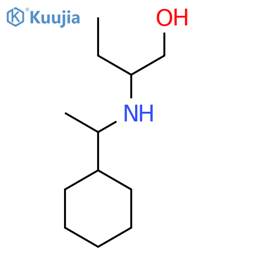 2-[(1-cyclohexylethyl)amino]butan-1-ol structure