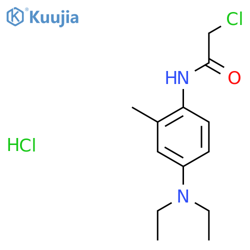 2-Chloro-N-4-(diethylamino)-2-methylphenylacetamide hydrochloride structure