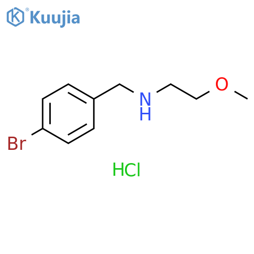 N-(4-bromobenzyl)-2-methoxyethanamine hydrochloride structure