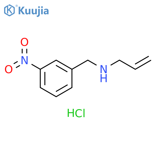 (3-Nitrophenyl)methyl(prop-2-en-1-yl)amine Hydrochloride structure