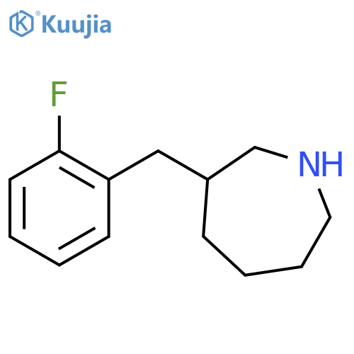 3-(2-Fluorophenyl)methylhexahydro-1H-azepine structure