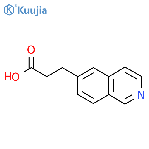 3-(Isoquinolin-6-yl)propanoic acid structure