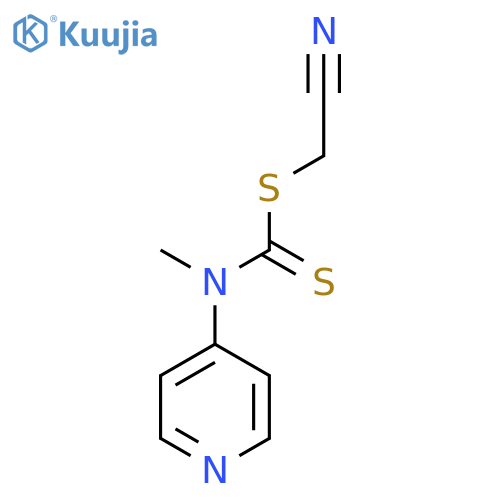 Cyanomethyl methyl(pyridin-4-yl)carbamodithioate structure