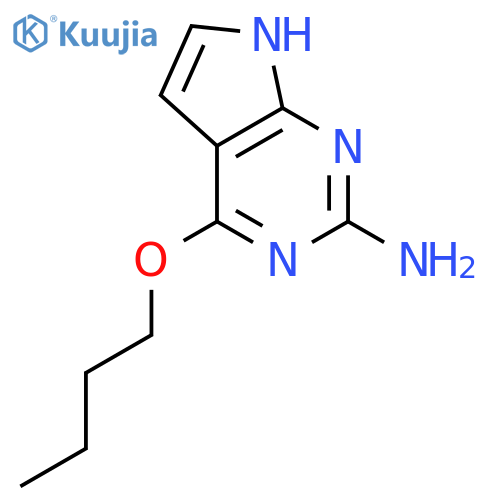4-butoxy-7H-Pyrrolo[2,3-d]pyrimidin-2-amine structure