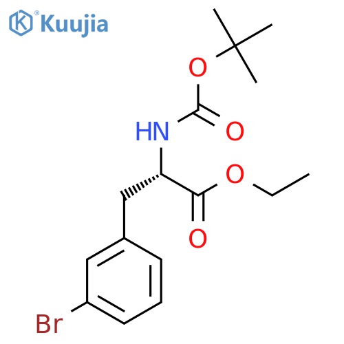 N-Boc-3-bromo-L-phenylalanine ethyl ester structure